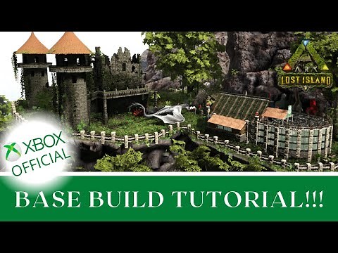 Castle Base Build Tutorial! Official Server. ARK Survival Evolved!