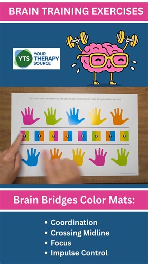 Watch me do my brain training exercises to practice: Bilateral Coordination Focus Impulse Control Crossing Midline and More! | Your Therapy Source