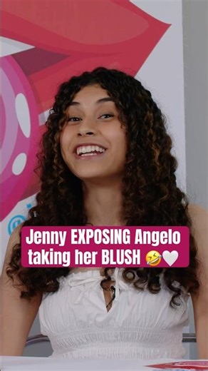 Jenny EXPOSING Angelo taking her BLUSH 🤣💄 #yoangelo #jennyhoyos #makeup #funny #storytime