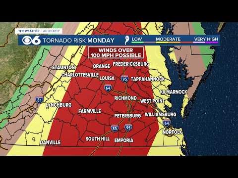 Live Radar: Severe Weather Threat for Virginia
