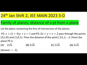 Let the plane containing the line of intersection of the planes P1: x+(λ+4)y+z=1and P2: 2x+y+z=2