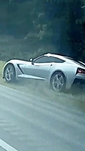 Corvette which was running from the cops probably going over 100 mph. | Dashcam Lessons