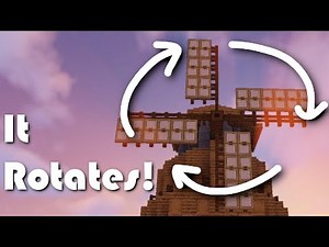 How to make a WORKING Windmill in Minecraft!