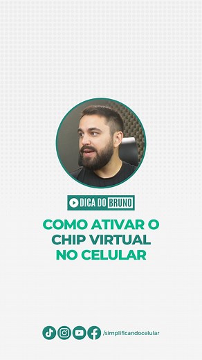 COMO ATIVAR O E-SIM NO CELULAR #esim #chipvirtual #novidade #telefonia #operadora #tim #claro #vivo #dicasdecelular #simplificandocelular | Bruno Siqueira - Simplificando Celular