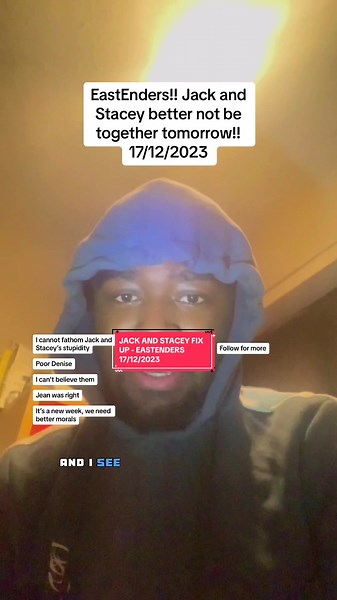 Jack and Stacey Drama in Eastenders – 17/12/2023