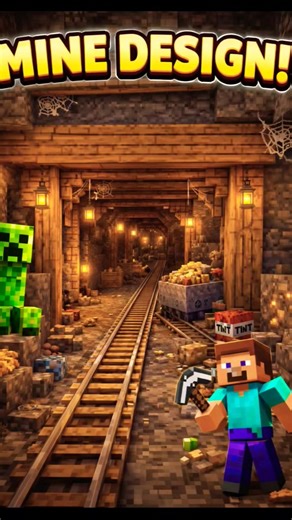 Amazing Mine Design in Minecraft ⛏️ | #Shorts