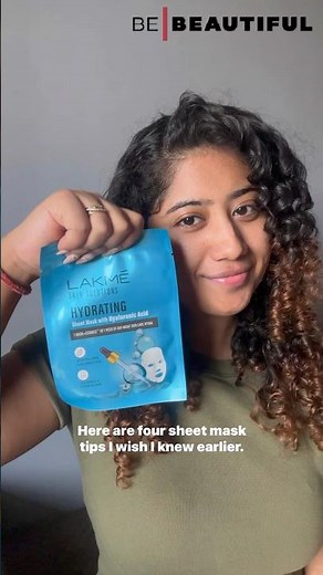 How To Use A Sheet Mask Properly | Sheet Mask Tips | Skincare Tips | Be Beautiful #Shorts