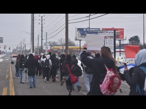 Southport High School students suspended after ICE protest