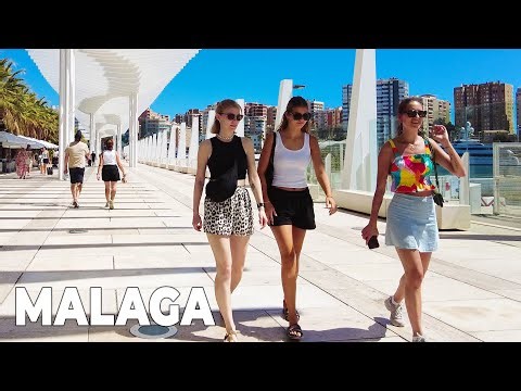 Málaga Spain Walking Tour [4K] | From Calle Larios to the Port & Beach (September 2025)