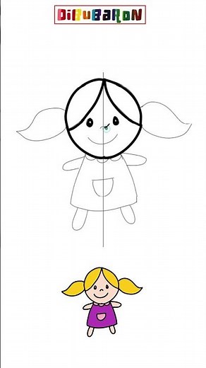 Dibujando una Muñeca facilmente | Dibujos fáciles