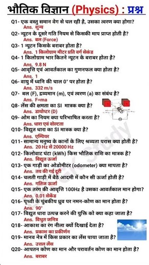 Physics GK Question || Science Physics GK || Physics top Gk ||
