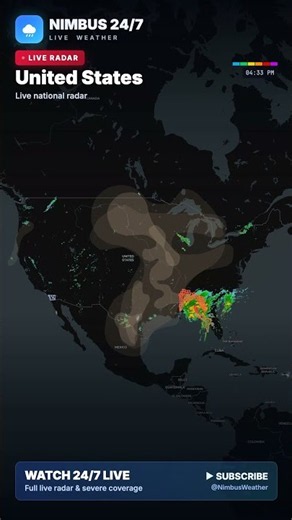 🔴 Live US Weather Radar Right Now — Severe Storm Tracker #Shorts