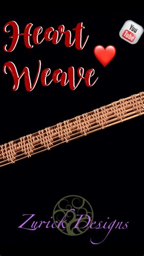 💜 Wire Woven Heart Pattern 💜 Happy Valentines Day!! #jewelrymaking #weaving #valentinesday