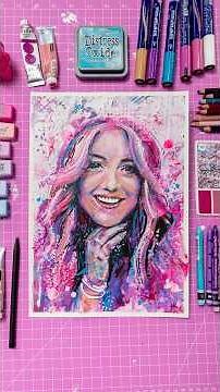 I surprised ‪@hopescope‬ with a special portrait! (It got messy)