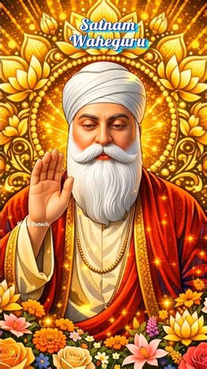 ✨ Satnam Waheguru 🙏 Guru Nanak Dev Ji Divine Blessings | Gurbani Shabad | Peace & Faith 💛