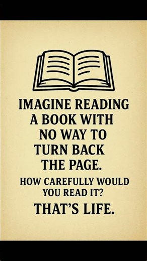 STOP SKIMMING YOUR LIFE. 📖 (The One-Way Book Metaphor) #motivation #successmindset #successsecrets