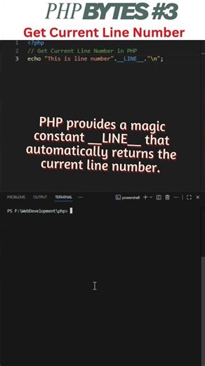 Get Current Line Number in PHP! | PHP Bytes #3 #php #coding