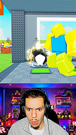 Je me suis transformé en lucky bloc 😳 #roblox #brainrot