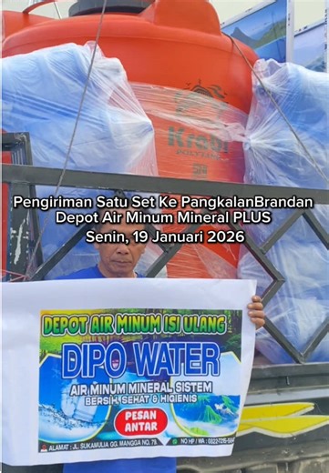 Pemasangan depot air minum mineral ples water treatment yf full set #depotairminummedan #usaharumahan #pemasangandepotmedan #peluangusaha #foryoupage