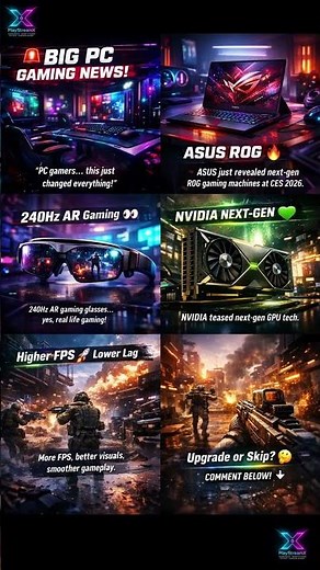CES 2026 Just Changed PC Gaming 🔥 ASUS ROG & NVIDIA Next-Gen Explained #CES2026 #playstreamx #shiny