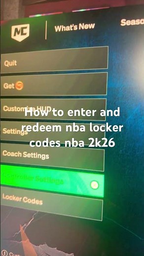 How to enter and redeem nba locker codes nba 2k26