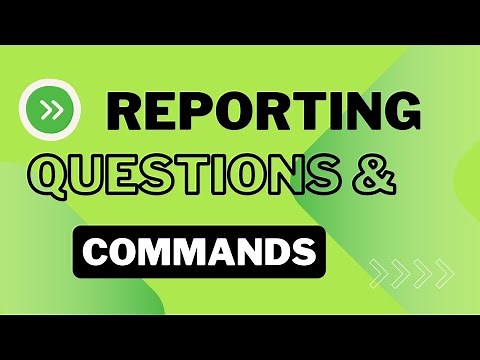 Reporting questions and commands.