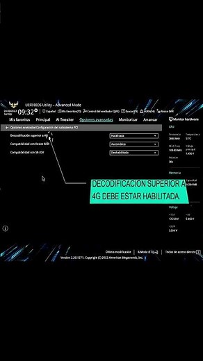 Activar Resizable BAR Nvidia #shorts