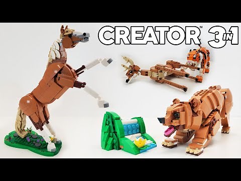 LEGO Creator Review: Beautiful Horse (2025 Set 31166) Oh Deer & Silly Bear!