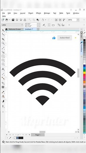 How to WiFi Logo design in CorelDRAW