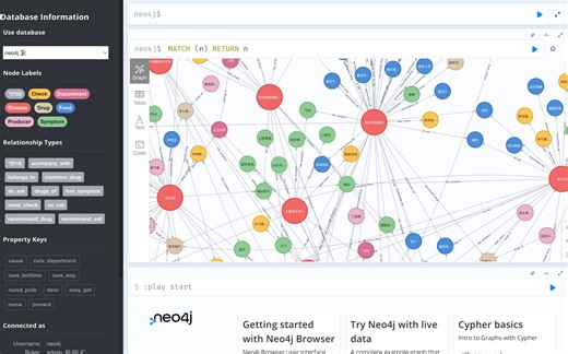 Neo4j医疗知识图谱智能问答机器人