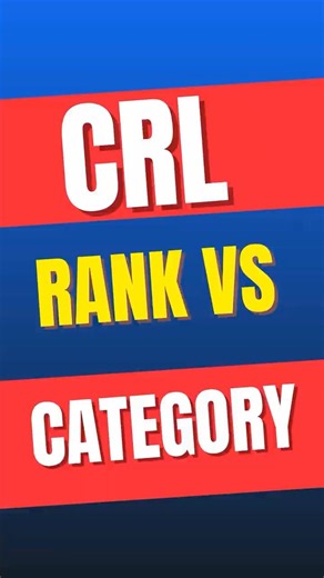 CRL Rank vs Category Rank in JEE Main 2026 #jee2026