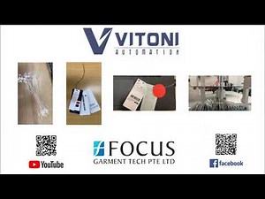 VITONI VT-AHL-2000-4L Auto Hang Tag With Plastic/Thread Loop Pin Threading Machine