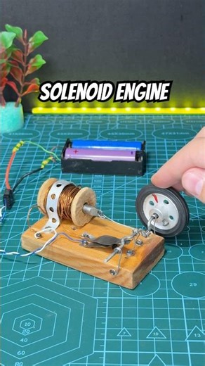 Electric Piston Engine in the Miniature #tech #diy #shorts #electric