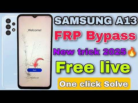 Samsung A13 Frp Bypass 2025 | Android 13/14 | Samsung A13 Google Account Bypass| new trick 🆓