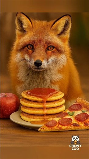 Fox ASMR Eating Pizza 🦊🍕 Crunch Sounds#FoxASMR #ASMR #PizzaASMR #Crunch #Shorts