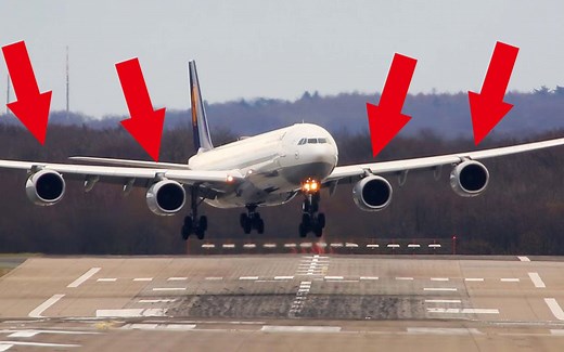 空客A340那么大，为什么配了4台小引擎？看完涨知识了