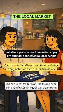 LUYỆN NGHE TIẾNG ANH GIAO TIẾP LEVEL B1 - THE LOCAL MARKET - EASY ENGLISH CONVERSATION #tienganh