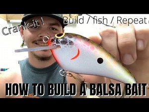 How to Build a flat sided balsa bait / crankbait plug