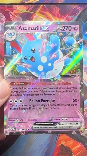 [POKÉMON] – AZUMARILL EX 🌊💥 084/217 ✨ HÉROS TRANSCENDANT