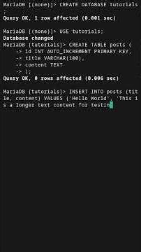 VARCHAR vs TEXT in MySQL #mysql #mariadb #sql #databaseconcepts #coding #programming