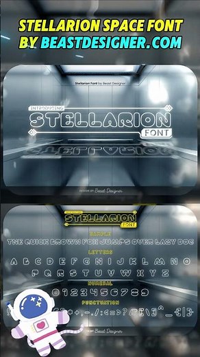 Stellarion Font - Space Sci-Fi Font by Beast Designer