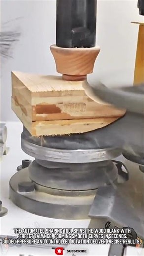 Automated Wood Shaping Tool: Controlled Rotation to Form Precise Disk Shaping #ToolHolder