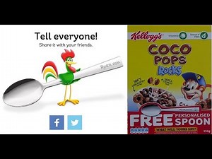 WITB? - 2015 Kelloggs Coco Pops Personalised Spoons & Advert