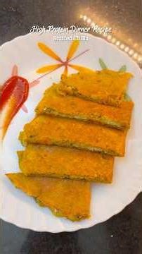 Easy High Protein Dinner Idea || Stuffed Chilla
