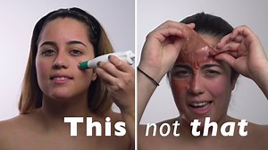 Pain is NOT necessary for great skin. 😩 Stop the madness! The ReVit microdermarbasion device is easy to use, and will give you an instant glow without the mess! #thisnotthat Learn more - http://bit.ly/SilknReVit | Silk'n