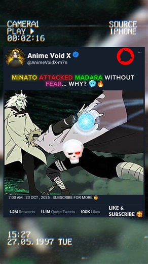 Minato Attacked Madara Without Fear 🥶🔥 #shorts #animeedit