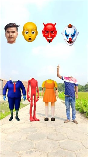 Scary Teacher 3D, Dancing Squid Girl, Alien &Me Correct Head Matching #shorts