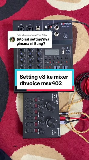 Membalas @MiTha Cilla Setting v8 ke mixer dbvoice msx402#soundcard #v8 #soundcardv8 #mixerdbvoicemsx402 #mixerdbvoice#settingsoundcardkemixer