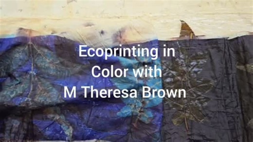 Using a dye blanket on a silk scarf for both color and natural imprints. Color blankets available at www.TheSilkThread.com/shop #thesilkthread #mtheresabrown #botanicalprinting #ecoprinting #ecoprint #mothernature | The Silk Thread