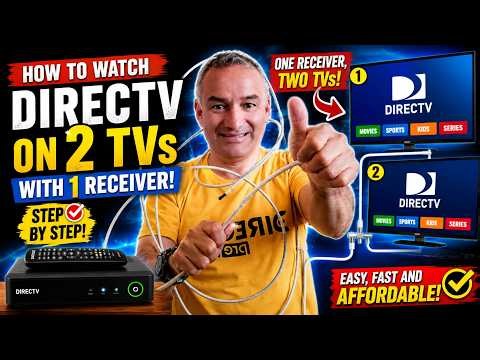 🔥 Watch DIRECTV on 2 TVs with ONE Receiver! Easy Step-by-Step Setup #DIRECTV #SatelliteTV #TVSetup
